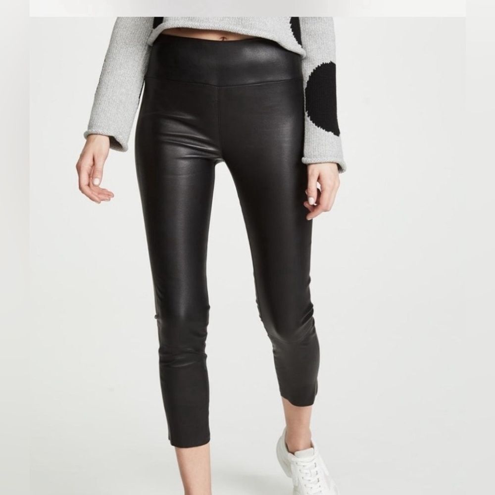 SPRWMN 100% leather leggings size M Capri pants